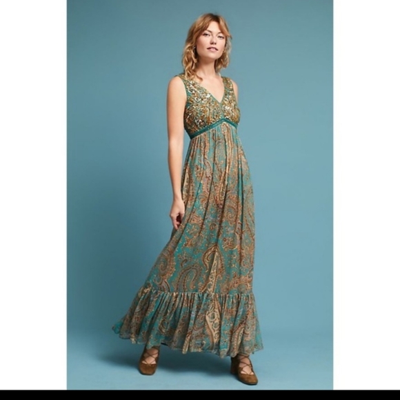 Anthropologie - Rana Gill Paisley - - Picture 2 of 8